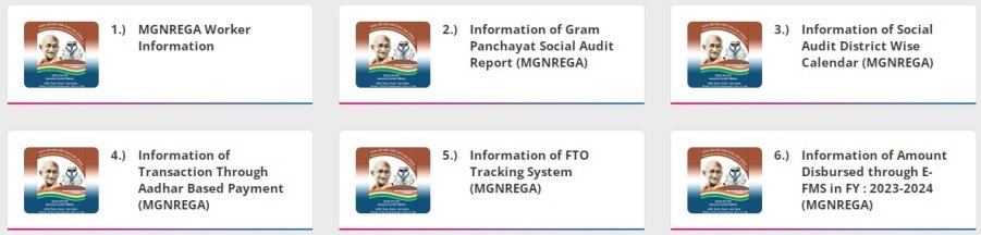 योजना की सभी सर्विसेज की लिस्ट